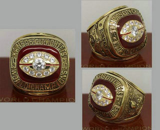 1969 NFL Super Bowl IV Kansas City Chiefs Championship Ring