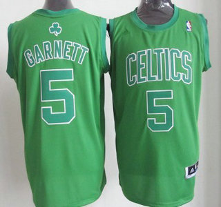 Boston Celtics #5 Kevin Garnett Revolution 30 Swingman Green Big Color Jersey