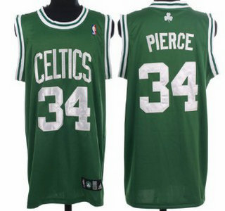 Boston Celtics 34 Paul Pierce Green Authenic Kids Jersey