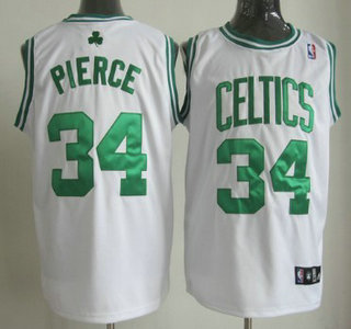 Boston Celtics 34 Paul Pierce White Authenic Kids Jersey