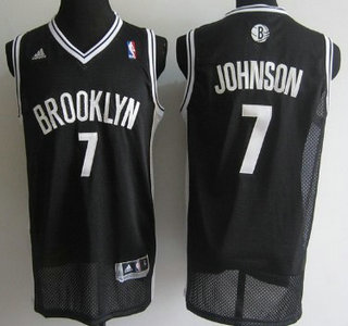 Brooklyn Nets #7 Joe Johnson Black Swingman Jersey