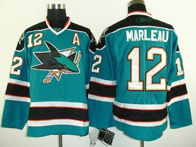 Cheap San Jose Sharks 12 Patrick Marleau Blue Jersey