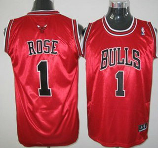 Chicago Bulls 1 Rose Authentic Red Kids Jersey