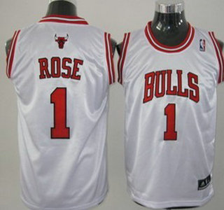 Chicago Bulls 1 Rose Authentic White Kids Jersey