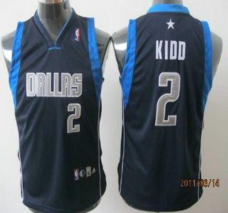 Dallas Mavericks 2 Kidd Navy Blue Authentic Kids Jersey