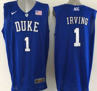 Duke Blue Devils #1 Kyrie Irving 2015 Blue Jersey