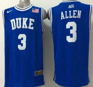 Duke Blue Devils #3 Grayson Allen 2015 Blue Jersey