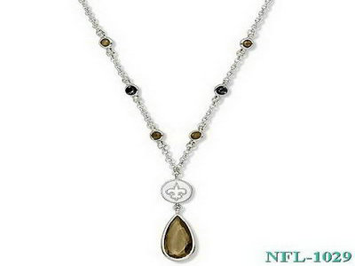 LogoArt New Orleans Saints Crystal Necklace