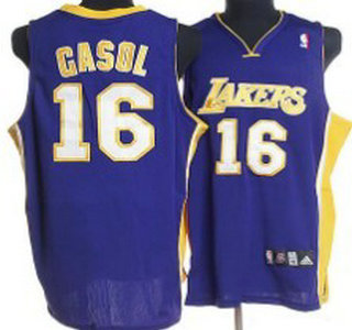 Los Angeles Lakers 16 Gasol Purple Kids Jersey