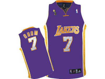 Los Angeles Lakers 7 Lamar Odom Purple champion Jersey