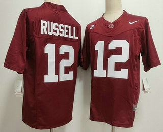 Men's Alabama Crimson Tide #12 Keelon Russell Red 2026 FUSE College Football Jersey