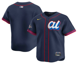 Men's American League Blank Navy 2025 All Star Limited Stitched Jersey