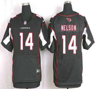 Men's Arizona Cardinals #14 J. J. Nelson Black Alternate NFL Nike Elite Jersey