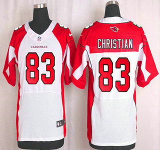 Men's Arizona Cardinals #83 Gerald Christian White Road NFL Nike Elite Jersey