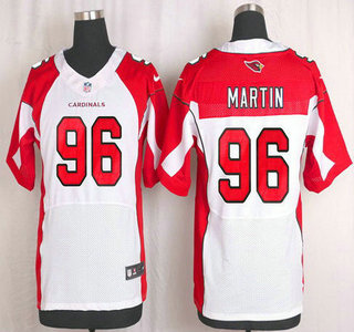 Men's Arizona Cardinals #96 Kareem Martin White Road NFL Nike Elite Jersey
