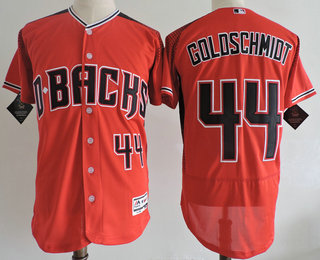 Men's Arizona Diamondbacks #44 Paul Goldschmidt Red 2017 Stitched MLB Flex Base Jersey