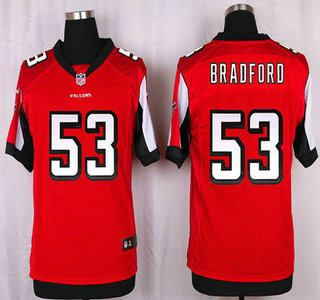Men's Atlanta Falcons #53 Allen Bradford Red Team Color NFL Nike Elite Jersey