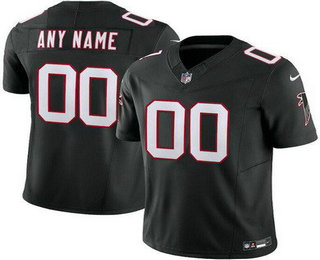 Men's Atlanta Falcons Customized Limited Black Throwback FUSE Vapor Jersey