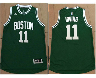 Men's Boston Celtics #11 Kyrie Irving Green Stitched NBA Revolution 30 Swingman Jersey
