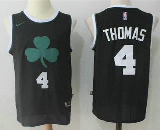 Men's Boston Celtics #4 Isaiah Thomas Black 2017-2018 Nike Swingman Stitched NBA Jersey
