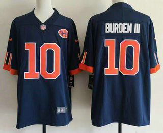 Men's Chicago Bears #10 Luther Burden III Navy 2026 Vapor Rivalries Collection Limited Stitched Jersey