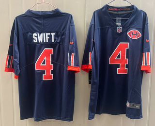 Men's Chicago Bears #4 DAndre Swift Navy 2026 Vapor Rivalries Collection Limited Stitched Jersey