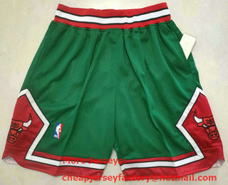 Men's Chicago Bulls Green Just Don Swingman Throwback Shorts