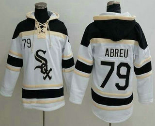 Men's Chicago White Sox #79 Jose Abreu Sawyer Hooded Sweatshirt MLB Hoodie