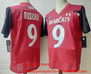 Men's Cincinnati Bearcats #9 Desmond Ridder Red College Football Jersey