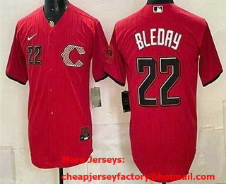 Men's Cincinnati Reds #22 JJ Bleday Red 2026 City Connect Stadium Stitched Jersey