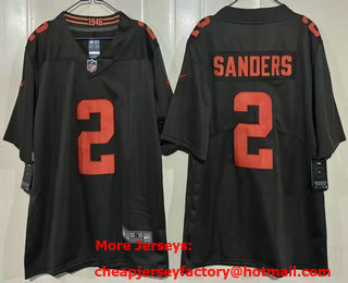 Men's Cleveland Browns #2 Shedeur Sanders Limited Brown Alternate Vapor Jersey