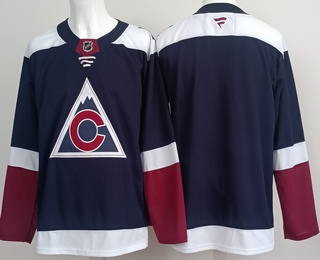 Men's Colorado Avalanche Blank Navy Authentic Jersey