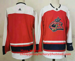 Men's Columbus Blue Jackets Blank Orange 2021 Retro Stitched NHL Jersey