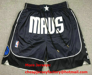 Men's Dallas Mavericks Navy Blue Statement Just Don Shorts
