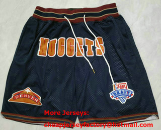 Men's Denver Nuggets Black Just Don Shorts