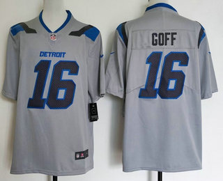 Men's Detroit Lions #16 Jared Goff 2026 Vapor Rivalries Collection Limited Stitched Jersey