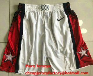 Men's Dream 16 USA White 2024 AU Basketball Shorts TOP