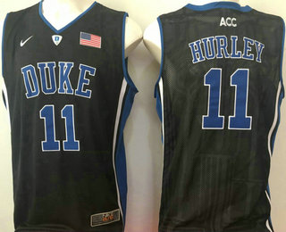 Men's Duke Blue Devils #11 Bobby Hurley Black College Basketball Stitched Nike Swingman Jersey