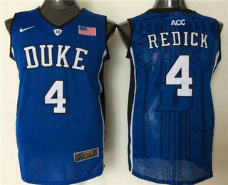 Men's Duke Blue Devils #4 JJ Redick Blue 2016 College Basketball Nike Jersey