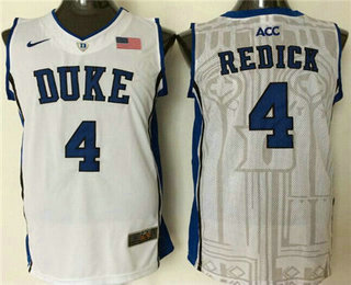 Men's Duke Blue Devils #4 JJ Redick White 2016 College Basketball Nike Jersey