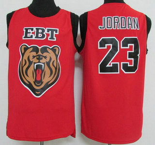Men's Emsley A. Laney #23 Lebron James Red Soul Swingman High School Basketball Jersey