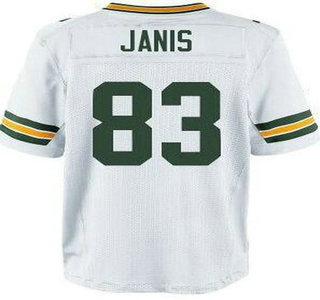 Men's Green Bay Packers #83 Jeff Janis White Road NFL Nike Elite Jersey