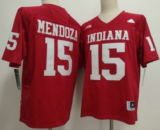 Men's Indiana Hoosiers #15 Fernando Mendoza Limited Red 2026 FUSE College Football Jersey