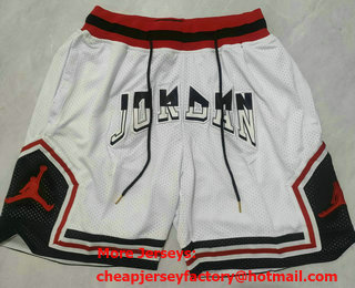 Men's Jordan White Just Don Shorts
