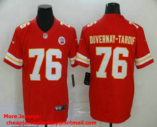 Men's Kansas City Chiefs #76 Laurent Duvernay-Tardif Red 2017 Vapor Untouchable Stitched NFL Nike Limited Jersey