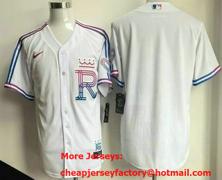 Men's Kansas City Royals Blank White 2026 City Connect Stadium Jersey
