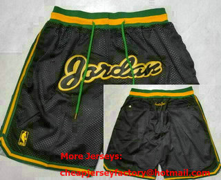 Men's Los Angeles Lakers Black Gold Just Don Shorts