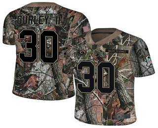 Men's Los Angeles Rams #30 Todd Gurley II Camo Stitched NFL Rush Realtree Nike Limited Jersey