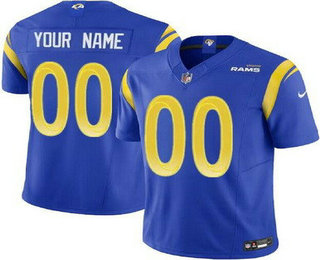 Men's Los Angeles Rams Customized Limited Blue FUSE Vapor Jersey