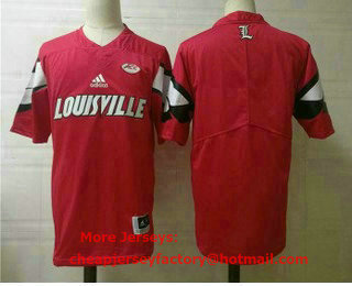 Men's Louisville Cardinals Blank Red College Football Jersey
